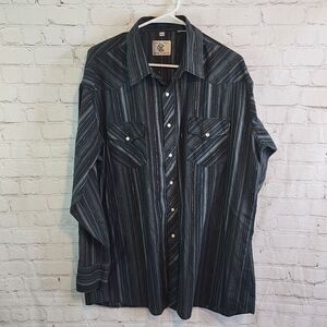 Men's Corral West Ranch West button down longsleeve shirt, size XL